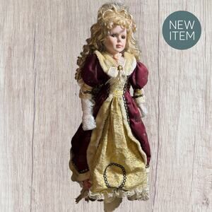 “27″ Tall Vintage ‘Traditions Doll Collection’ Porcelain Victorian Girl Blond
